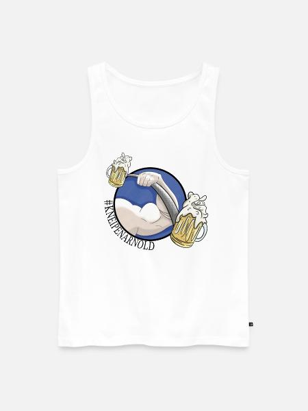 Kneipenarnold 2 - Männer Premium Bio Tank Top - Weiß