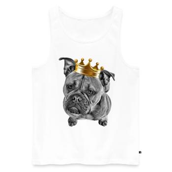 Bouledogue Vieux Bouledogue Anglais Chien Chiens - Débardeur bio Premium Homme - blanc - Devant - Michal (187cm)