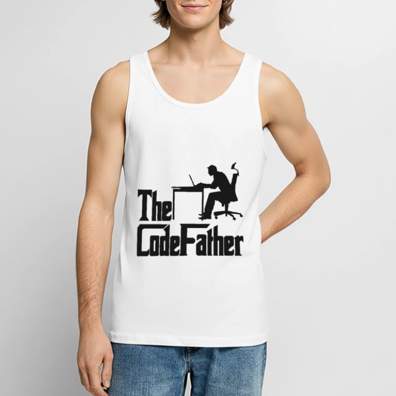 The Codefather Programmer Coder Developer Software Männer Premium Bio Tank Top