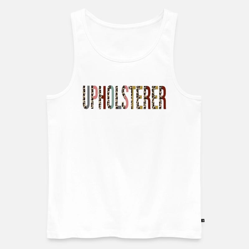 Polsterer - Männer Premium Bio Tank Top - Weiß