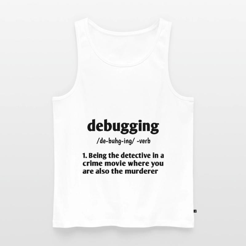 Debugging Noun Definition Coder Programmer Compute Männer Premium Bio Tank Top