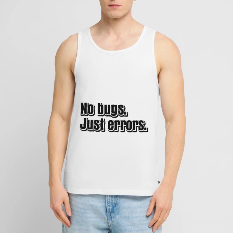 No Bugs Just Errors Coder Programmer Nerd Software Männer Premium Bio Tank Top