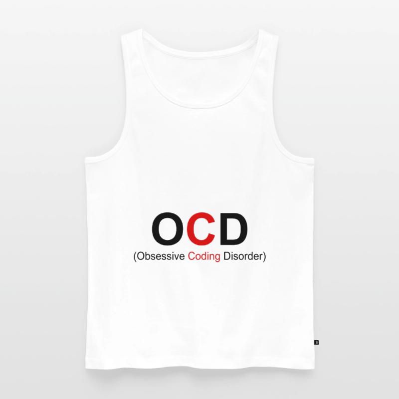 OCD Obsessive Coding Dissorder Programming Program Männer Premium Bio Tank Top