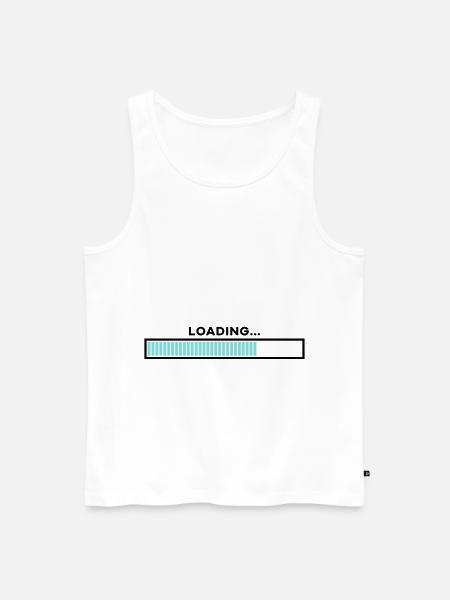 Loading bar customizable - Men's Premium Organic Tank Top - white