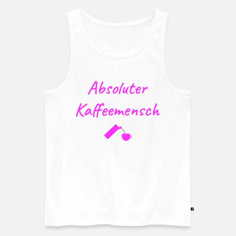 Kaffee Kaffeeliebhaber Kaffeemensch - Männer Premium Bio Tank Top - Weiß