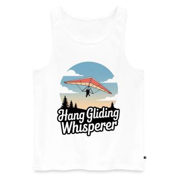 Drachenflieger Hängegleiter Luftsport Enthusiasten - Männer Premium Bio Tank Top - Weiß - Vorne - Michal (187cm)