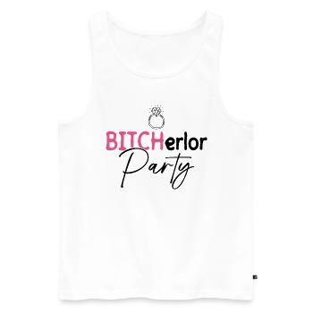 Bitcherlor Party - Bride Bachelorette Party - Men's Premium Organic Tank Top - white - Front - Michal (187cm)