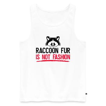 Raccoon Animal Welfare Animal Rights Activist - Men's Premium Organic Tank Top - white - Front - AI Model Male 178 light (178cm)