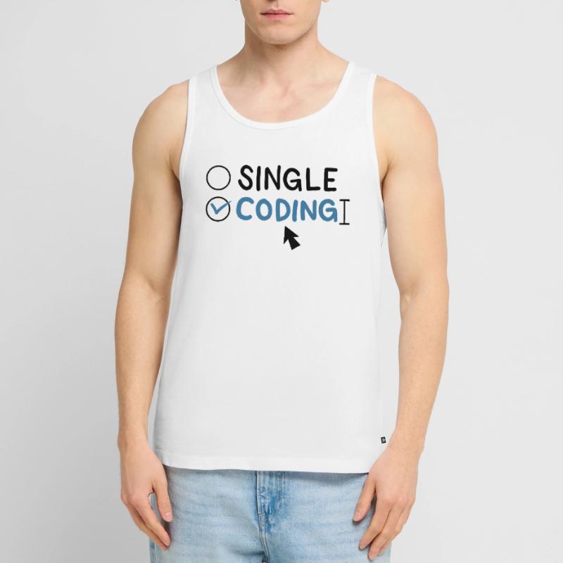 Programmierung Single Coding Software Engineer Männer Premium Bio Tank Top