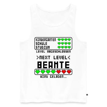 Beamte Ausbildung Beginn für Azubi Junge Baby - Männer Premium Bio Tank Top - Weiß - Vorne - Michal (187cm)