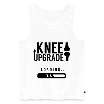 Upgrading of the knee recovery surgery surgery knee - Men's Premium Organic Tank Top - white - Front - AI Model Male 178 light (178cm)