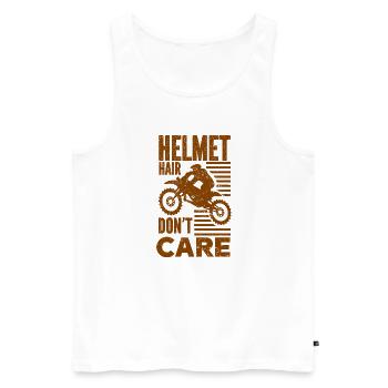 Motorcycle Motocross Bike Racing Motorsport - Men's Premium Organic Tank Top - white - Front - Michal (187cm)