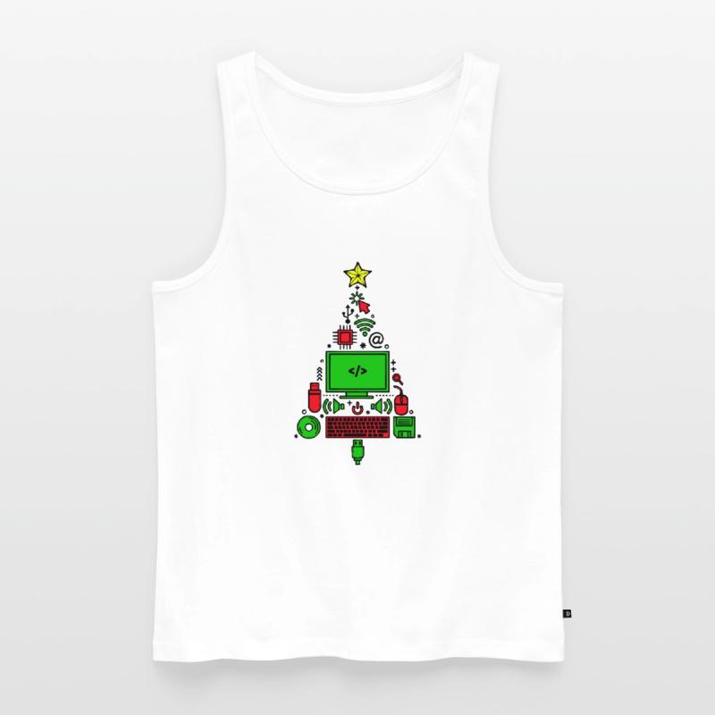 Code Computer Code Debug Scripting Programmer Men's Premium Organic Tank Top