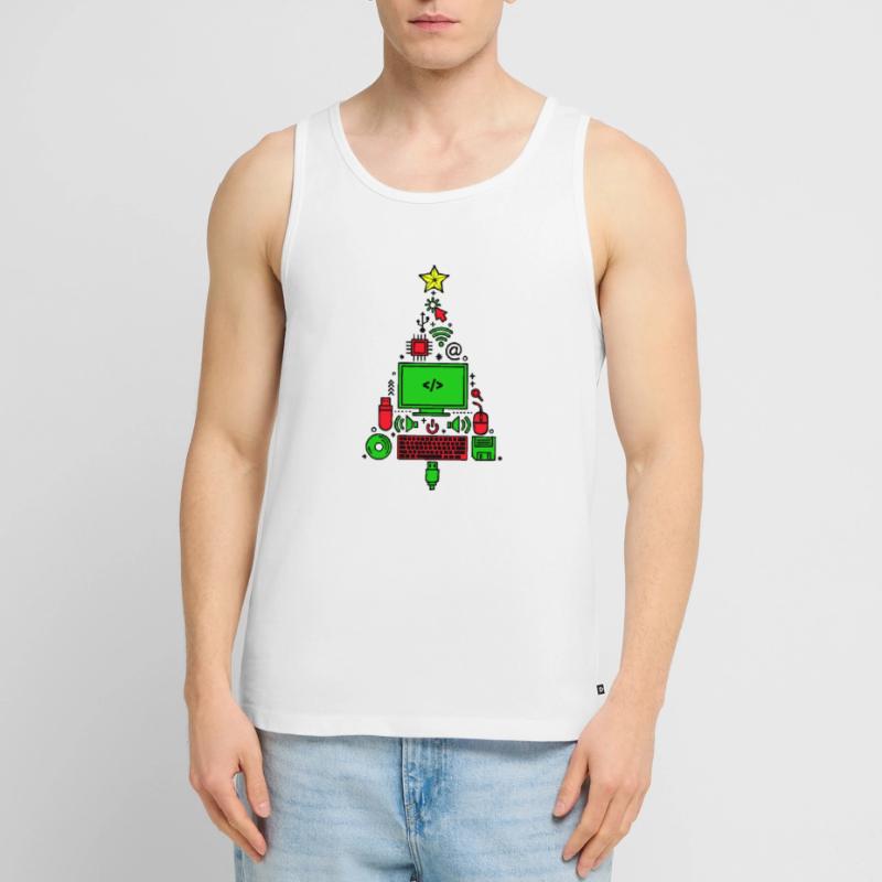 Code Computer Code Debug Scripting Programmer Men's Premium Organic Tank Top