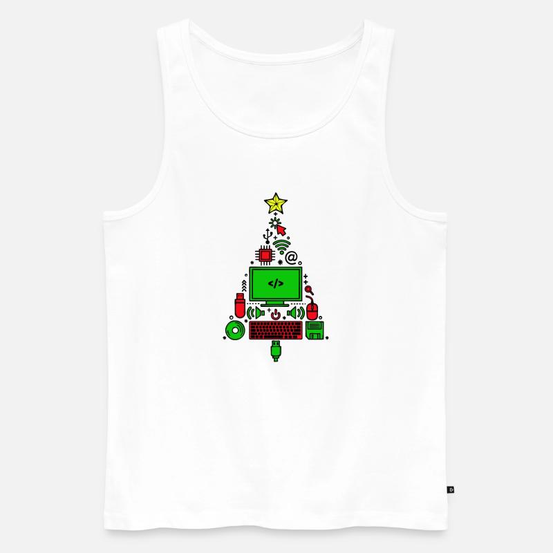 Code Computer Code Debug Skripting Programmierer - Männer Premium Bio Tank Top - Weiß