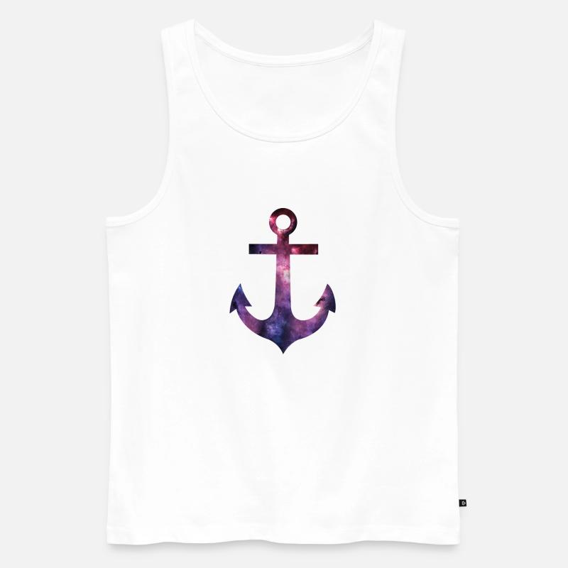 anker2 - Männer Premium Bio Tank Top - Weiß