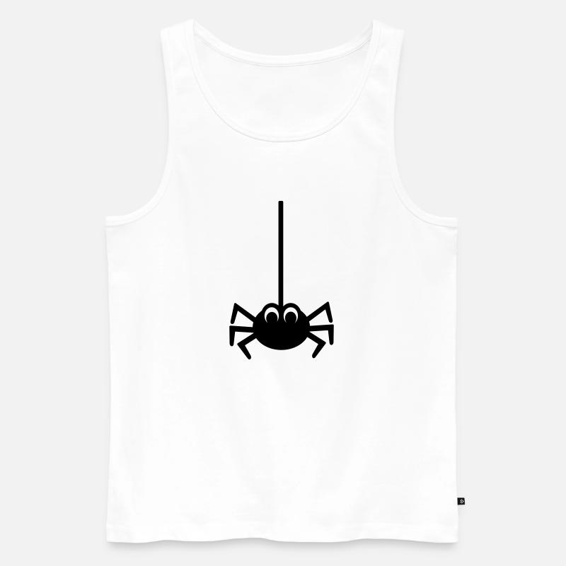 Spinne - Männer Premium Bio Tank Top - Weiß