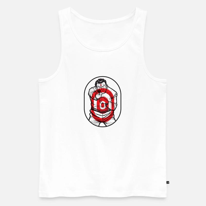 Ziel - Männer Premium Bio Tank Top - Weiß