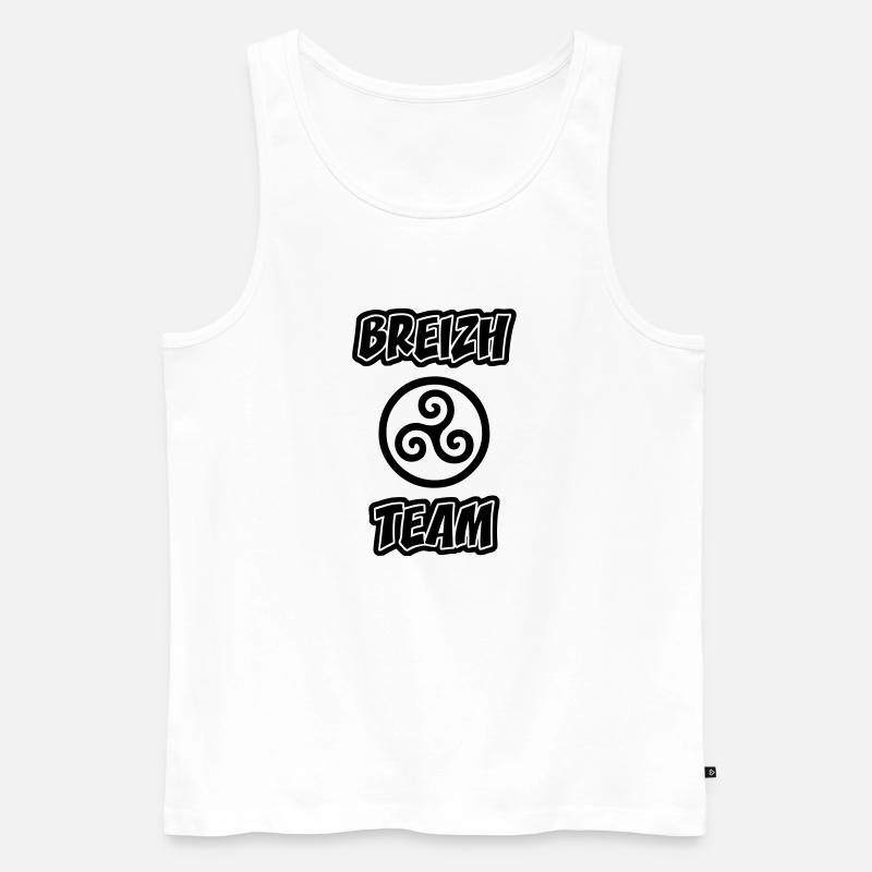 Triskel breizh Team - Männer Premium Bio Tank Top - Weiß