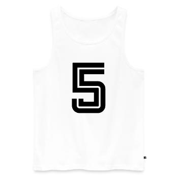 5fargo - Männer Premium Bio Tank Top - Weiß - Vorne - Michal (187cm)