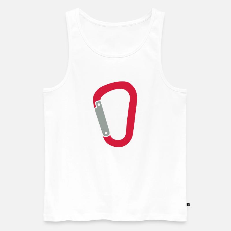 Klettern - Männer Premium Bio Tank Top - Weiß