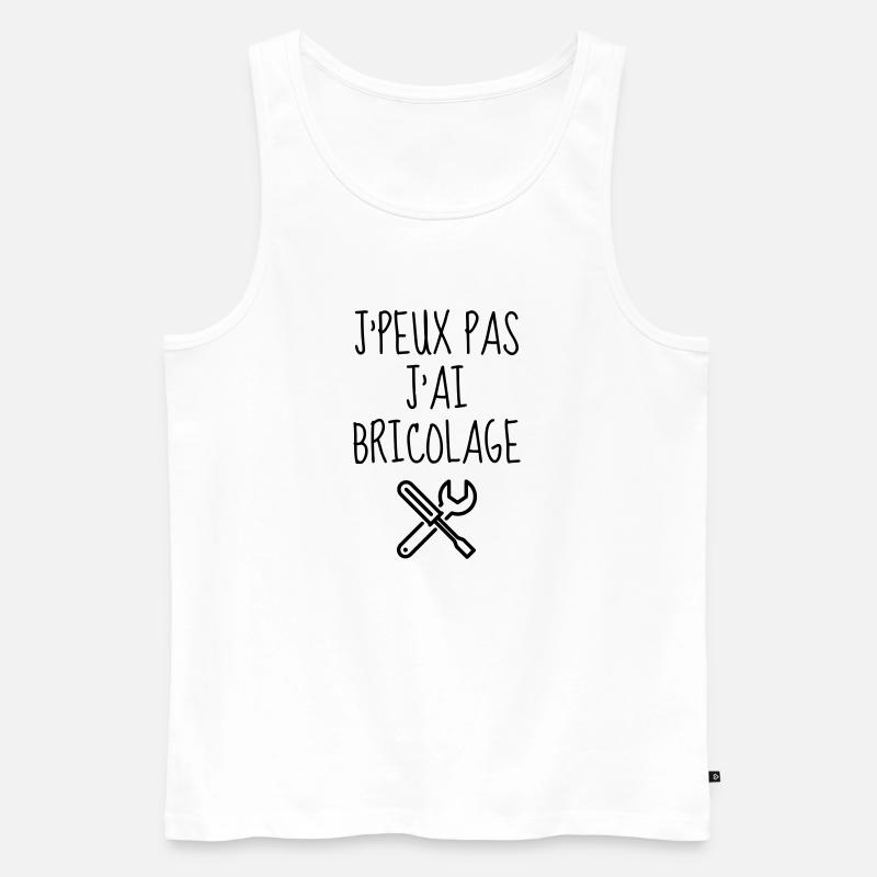 Bricolage / Basteln / Handwerker / DIY - Männer Premium Bio Tank Top - Weiß