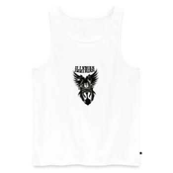 Illyrian - Albanian - Männer Premium Bio Tank Top - Weiß - Vorne - Michal (187cm)