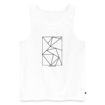 Whatever - Männer Premium Bio Tank Top - Weiß - Vorne - AI Model Male 178 light (178cm)