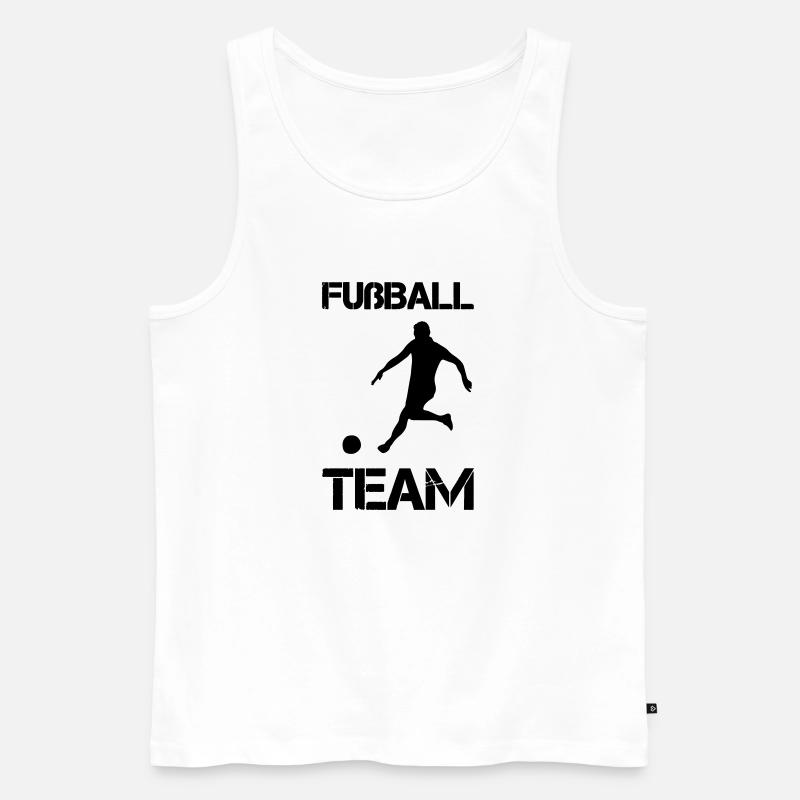 fußball team - Männer Premium Bio Tank Top - Weiß