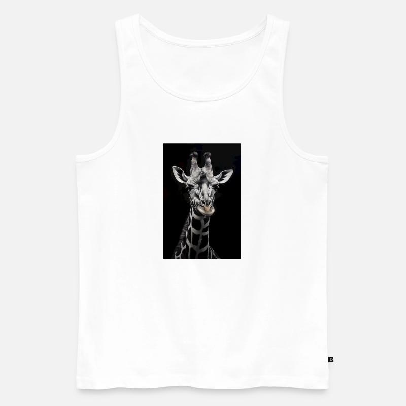 Wild Giraffe 4 - Männer Premium Bio Tank Top - Weiß