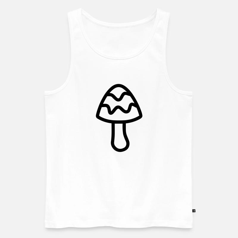 Pilz - Männer Premium Bio Tank Top - Weiß