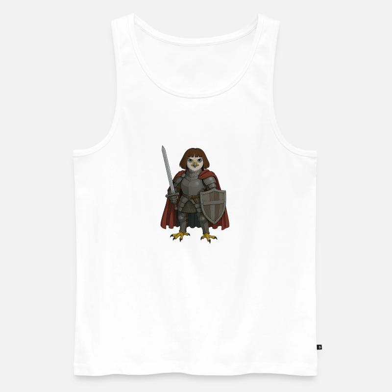 Jeanne d'Arc - Männer Premium Bio Tank Top - Weiß