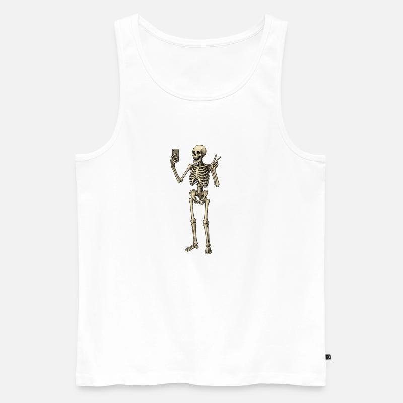 Selfie - Männer Premium Bio Tank Top - Weiß