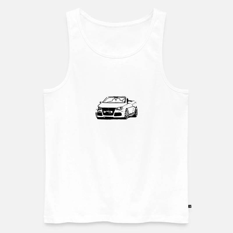 Cabrio - Männer Premium Bio Tank Top - Weiß