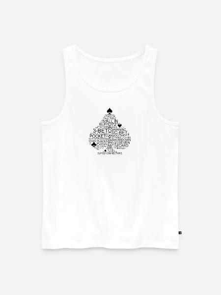 Spades Poker - Men's Premium Organic Tank Top - white