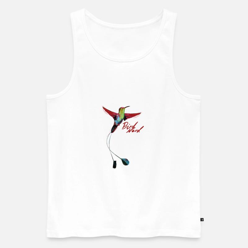 Bird Nerd - Männer Premium Bio Tank Top - Weiß