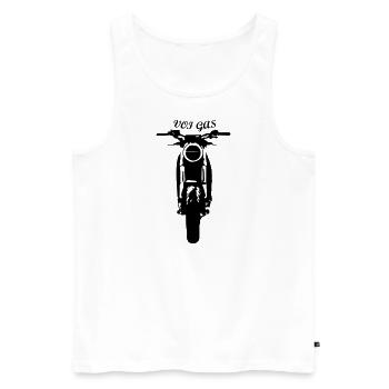 Voi Gas - Männer Premium Bio Tank Top - Weiß - Vorne - Michal (187cm)