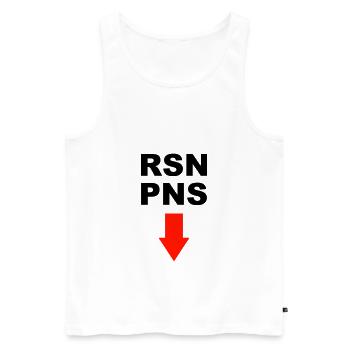 Männer Sauftour Jungesellenabschied - Männer Premium Bio Tank Top - Weiß - Vorne - Michal (187cm)