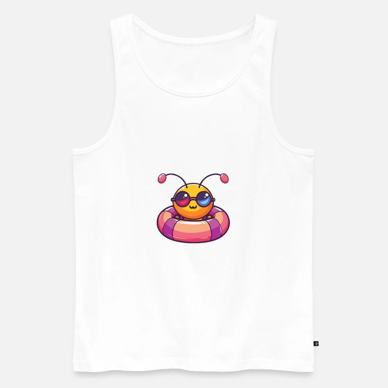 Ameise Comic Cool - Männer Premium Bio Tank Top - Weiß