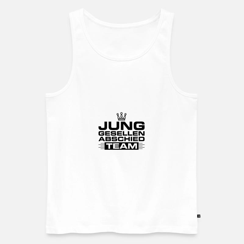 Junggesellen Abschied Team - Männer Premium Bio Tank Top - Weiß