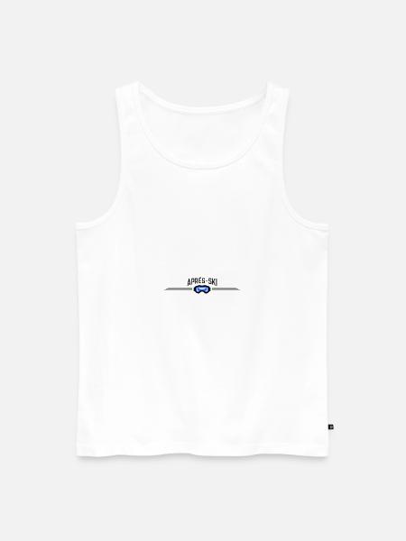 Après Ski Goggles - Men's Premium Organic Tank Top - white