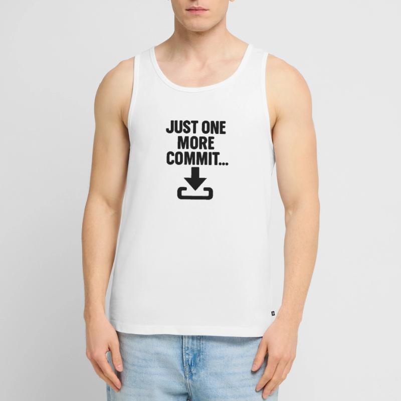 Just One More Commit – Funny Programmer T-Shirt Männer Premium Bio Tank Top