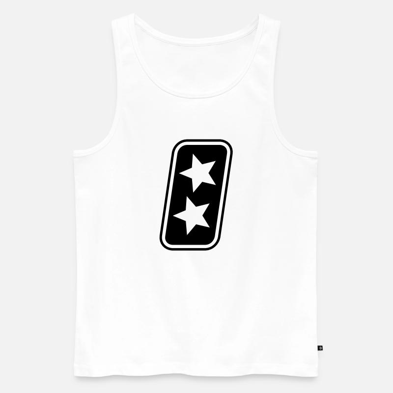 Startnummer 8 - Männer Premium Bio Tank Top - Weiß