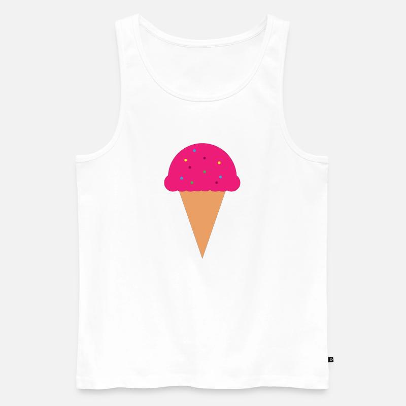 Eis - Männer Premium Bio Tank Top - Weiß
