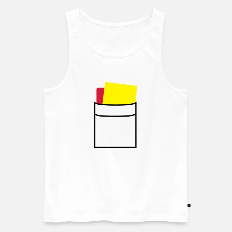 tasche_schiedsrichter_f3 - Männer Premium Bio Tank Top - Weiß