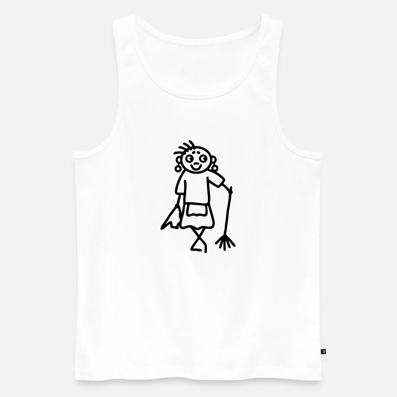 Putzhilfe - Männer Premium Bio Tank Top - Weiß