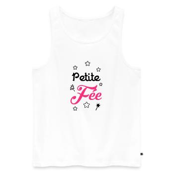 Fée / Fille / Princesse / Reine / Naissance / Bébé - Men's Premium Organic Tank Top - white - Front - AI Model Male 178 light (178cm)