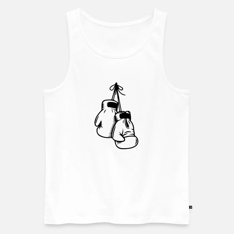 Boxing Fighting Muay Thai - Männer Premium Bio Tank Top - Weiß