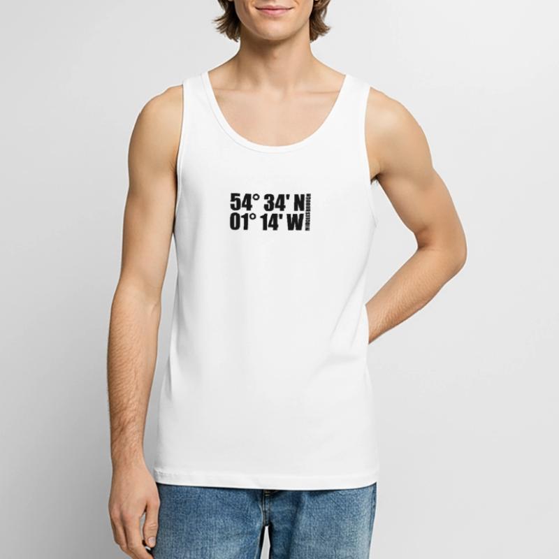 Middlesbrough coordinates Men's Premium Organic Tank Top