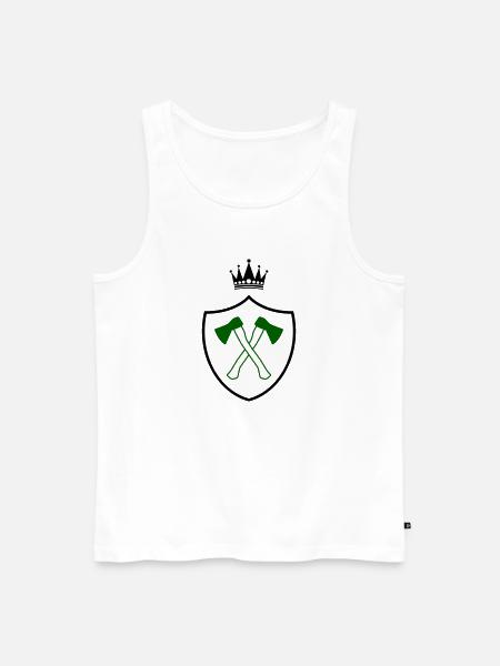 äxte axt wappen - Männer Premium Bio Tank Top - Weiß